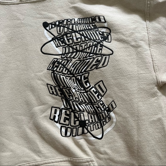 Reclaimed Vintage Scribble Hoodie - Picture 5 of 9